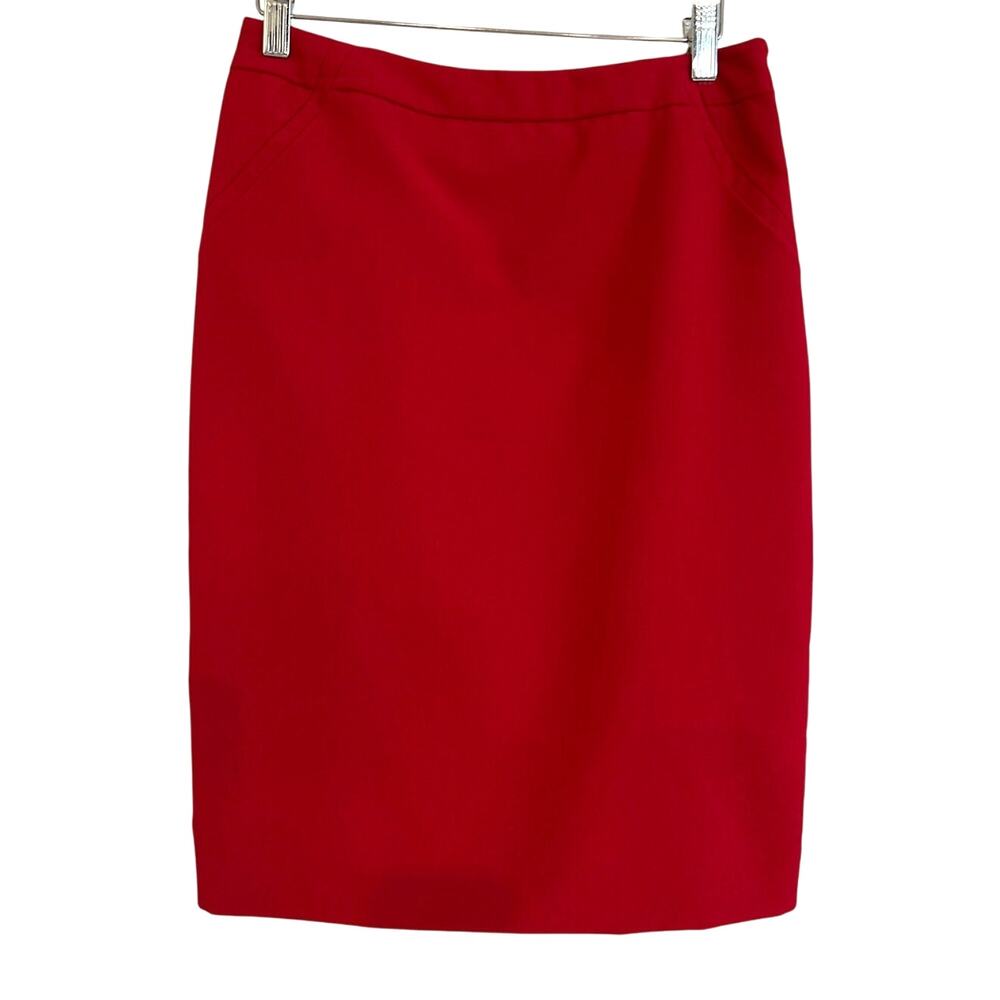Worthington Women's Knee Length Stretch Pencil Skirt Double Button Slits
